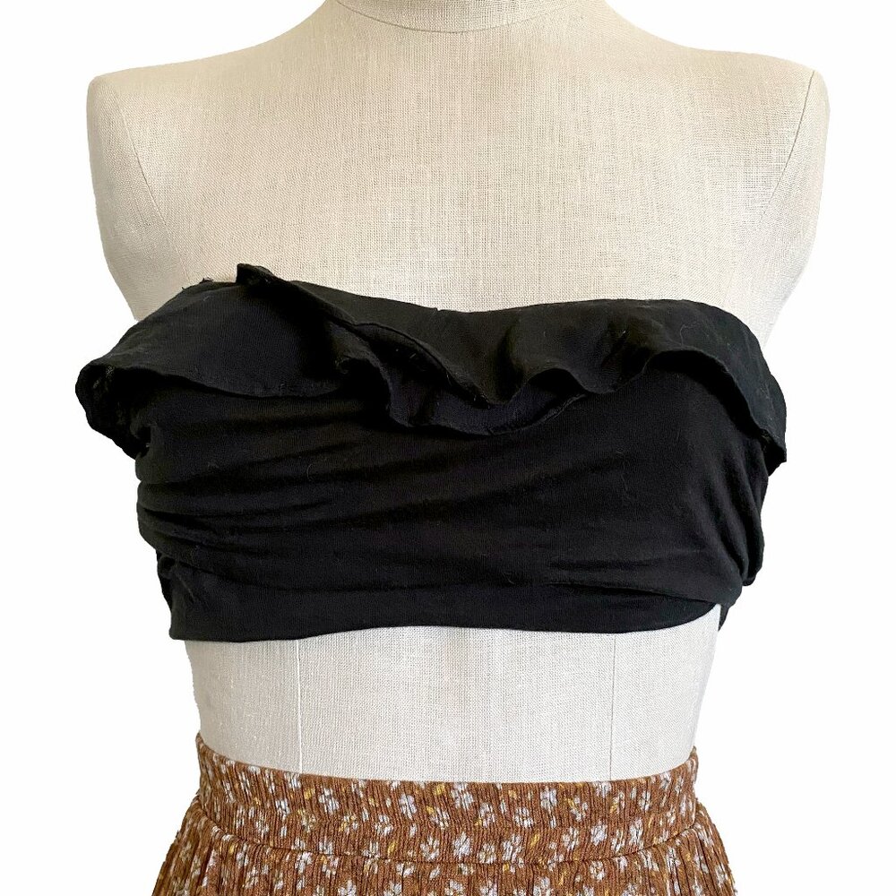 NWT Anthropologie Ruffle Bandeau Top